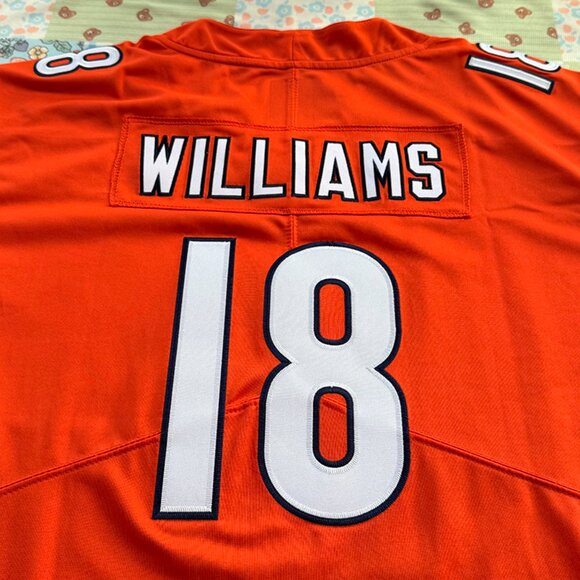 Caleb Williams Chicago Bears Autographed Orange Nike Limited Jersey - Picture 6 of 6